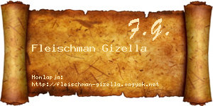 Fleischman Gizella névjegykártya