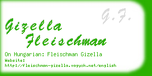 gizella fleischman business card